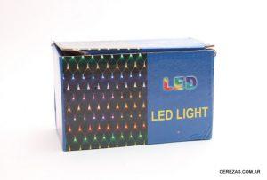 Luces navideñas led en red x 96 luces multicolor