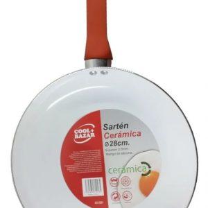 Sarten ceramica 28 cm cool bazar color negro