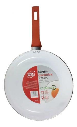Sarten ceramica 28 cm cool bazar color negro