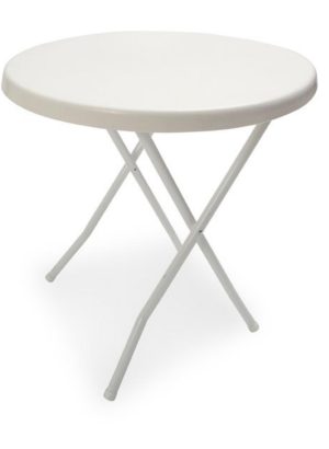 Mesa plegable redonda tapa pvc 75cm. diámetro Posta