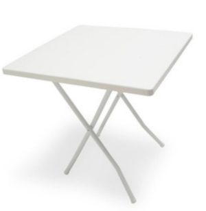 Mesa plegable cuadrada tapa pvc Posta