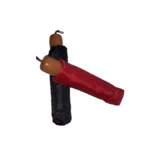 Paraguas corto mango simil madera