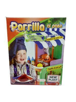 Set parrilla al paso. Carrito