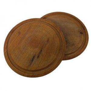 Plato de madera Algarrobo circular