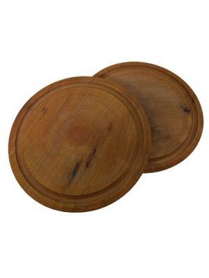 Plato de madera Algarrobo circular