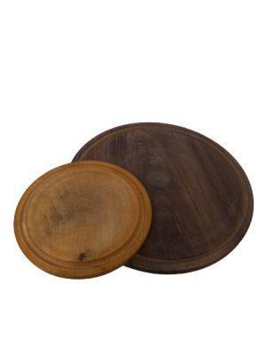 Plato de madera Algarrobo circular