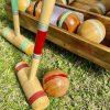Juego de croquet profesional madera dura Grande