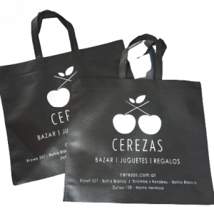 Bolsa de friselina diseño Cerezas