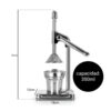 Exprimidor manual acero inoxidable