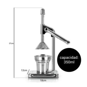 Exprimidor manual acero inoxidable