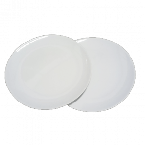 Plato Porcelana Diseño blanco 26cm