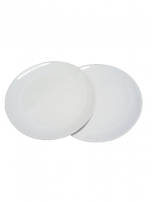 Plato Porcelana Diseño blanco 26cm