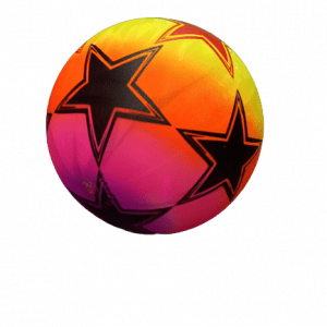 Pelota de goma multicolor liviana