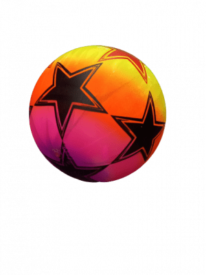 Pelota de goma multicolor liviana