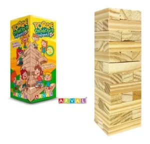 Jenga en madera 39 piezas arval