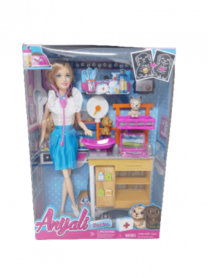 Set Muñeca estilo Barbie Veterinaria