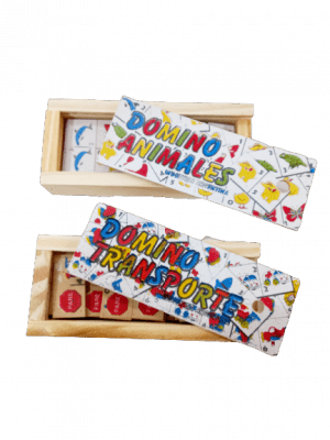 Juego Domino en madera diseños infantiles