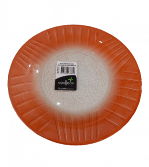 Plato Profundo vidrio Tilcara color Mix Naranja Rigolleau