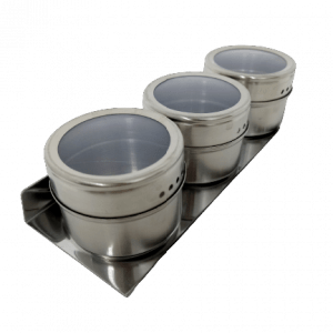 Especiero acero Inoxidable imantado × 4