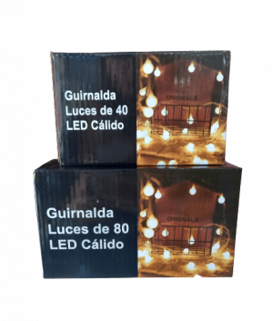 Canicas led calidas – 80 luces