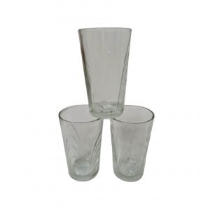 Vaso de vidrio recto Durax Coraline 350ml