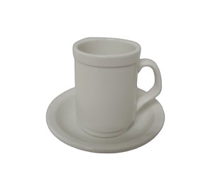 Taza con plato Capuccino porcelana