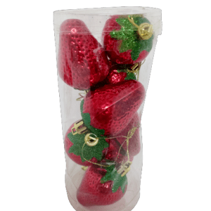 Set adornos navideños Frutillas