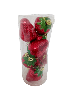 Set adornos navideños Frutillas