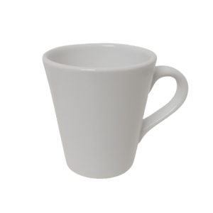 Taza ceramica conica Blanca