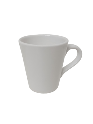 Taza ceramica conica Blanca