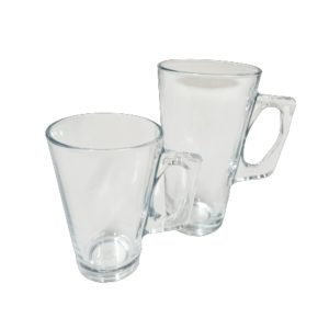 Taza de vidrio cónica 250ml