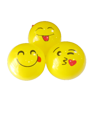 Pelota de goma emoji liviana