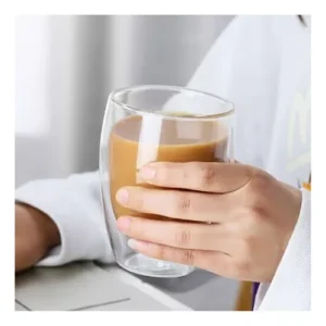 Taza doble vidrio baja sin asa 150ml
