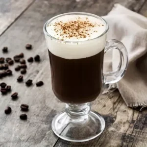 Taza de capuccino transparente
