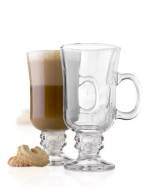 Taza de capuccino transparente