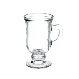 Taza de capuccino transparente