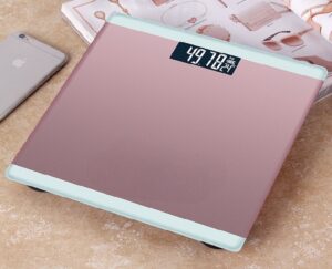 Balanza personal vidrio a pilas estampada