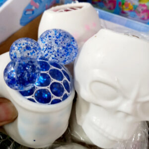 Apretables Squishy orbis antiestres calavera