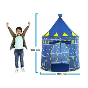 Carpa infantil castillo desmontable azul