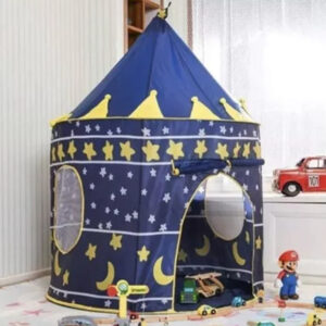 Carpa infantil castillo desmontable azul