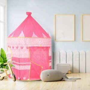 Carpa infantil castillo desmontable rosa