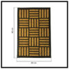 Felpudo o alfombra Coco y goma rectangular
