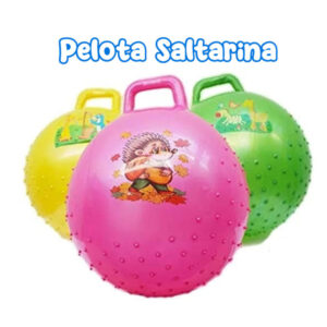 Pelota saltarina con manija pinches