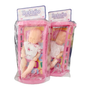 Bebe retoño con cuna Max Plast