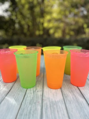 Vaso fluor plástico 750ml cliker