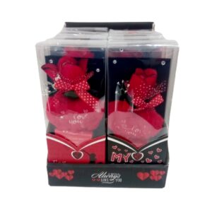 Set regalo rosa con peluche