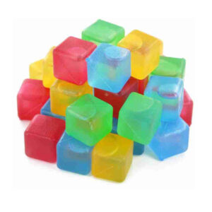 Hielos reutilizables plásticos con forma de cubo  x 12 color