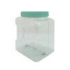 Tarro plastico cocina cubico 2lts crom