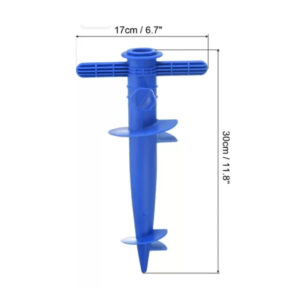 Tirabuzon plastico para fijar sombrillas 30cm