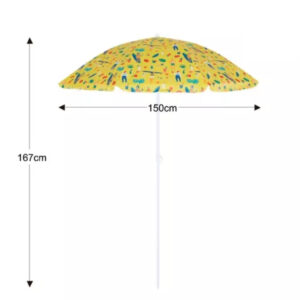 Sombrilla estampada 1.60mts Mor